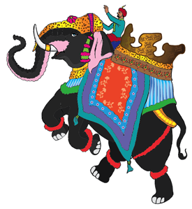 illustration indian elephant